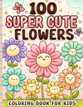 Flower Coloring Book for Kids: For Girls Ages 4-8 and Toddlers 1-3, 2-4 by BJB Publishing
