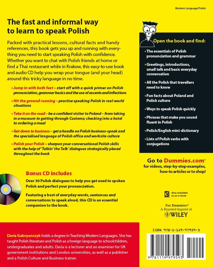 Polish For Dummies by Daria Gabryanczyk