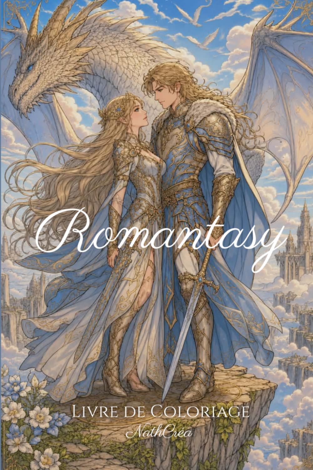 Romantasy - Livre de coloriage adulte: 50 Illustrations à colorier (French Edition) by Nath Créa