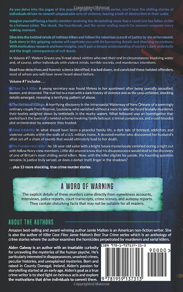 Curated True Crime #7: Watery Graves (Murder, Madness & Mayhem) by Jamie Malton
