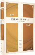 KJV, Amplified, Parallel Bible, Large Print, Hardcover, Red Letter: Two Bible Versions Together for Study and Comparison by Zondervan