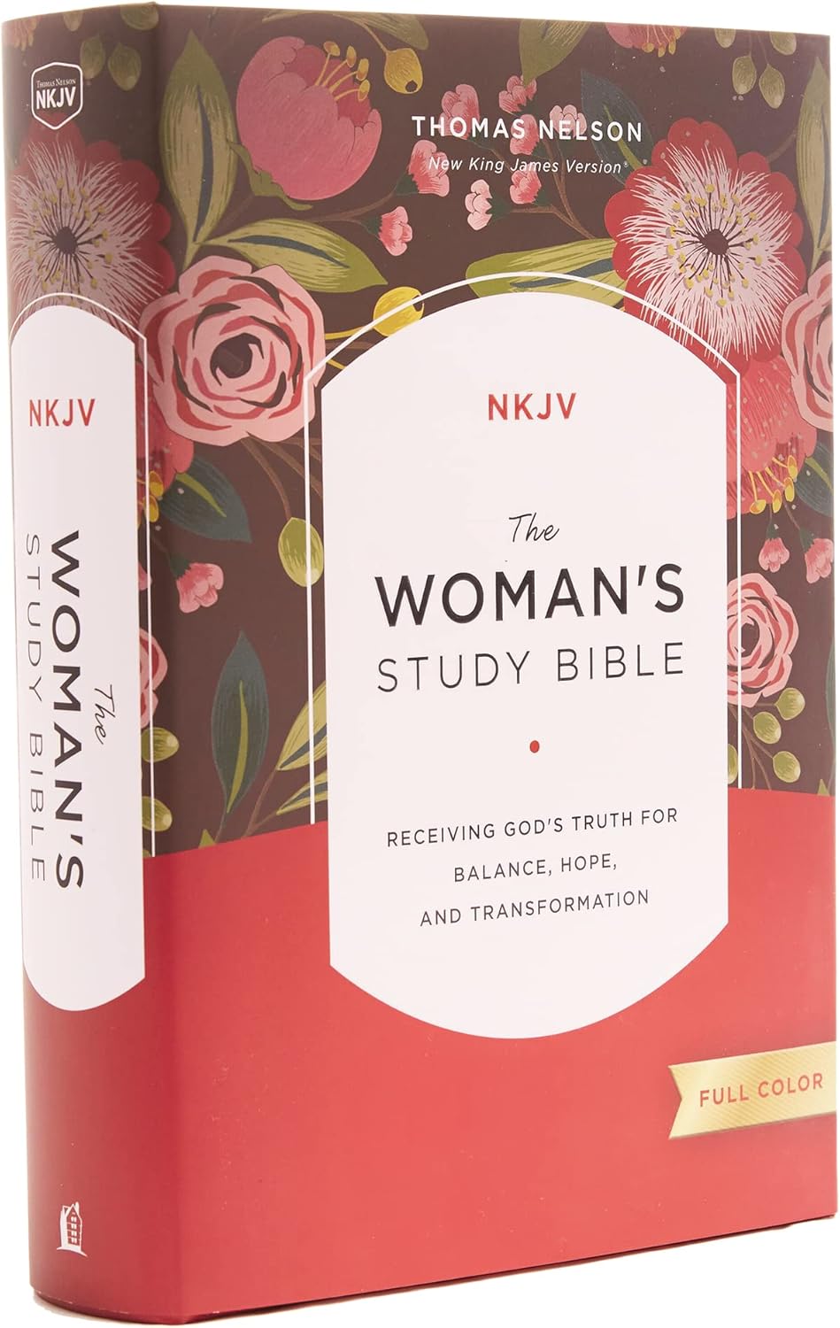 NKJV, The Woman's Study Bible, Hardcover, Red Letter, Full-Color Edition: Receiving God's Truth for Balance, Hope, and Transformation by Thomas Nelson