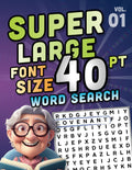 SUPER LARGE FONT SIZE 40 pt WORD SEARCH, vol. 01: Huge Jumbo Print Puzzle Book with XL Letters for the Visually Impaired and Seniors (Themed SUPER LARGE FONT 40 pt WORD SEARCH) by DB Publishing
