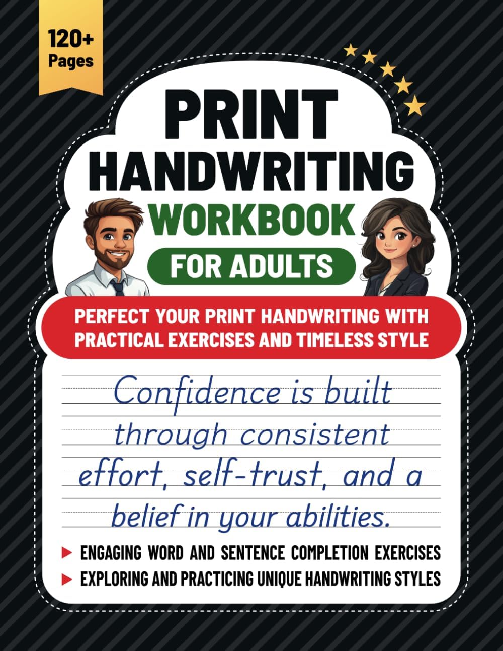 Print Handwriting Workbook for Adults: Perfect Your Print Handwriting With Practical Exercises and Timeless Style by Justin Du