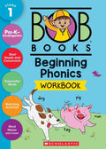 Bob Books - Beginning Phonics Workbook | Phonics, Writing Practice, Ages 4 and up, Kindergarten, First Grade (Stage 1: Starting to Read) by Scholastic