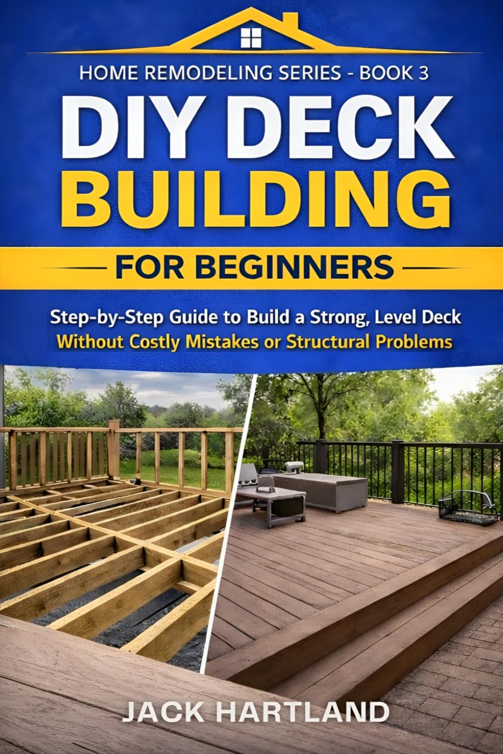 DIY DECK BUILDING FOR BEGINNERS: Step-by-Step Guide to Build a Strong, Level Deck without Costly Mistakes or Structural Problems (DIY Projects Book Series) by Jack Hartland