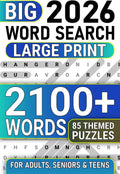 Big Book Of Word Search Puzzles For Adults: Large Print 2100+ Words, 85 Themed Wordfind Puzzles For Seniors & Adults, Anti Eye Strain, Fun Wordsearch To Keep Brain Busy by PurePuzzle Press