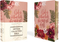 NIV, Artisan Collection Bible, Women’s Bible with Journaling Space, Cloth over Board, Pink Floral, Designed Edges under Gilding, Red Letter, Comfort Print by Zondervan