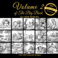 The Big Book of Grayscale Coloring Volume 2: Learn Grayscale Coloring Techniques and Color Blending with Over 100 Beautiful Designs from Landscapes, ... Cozy Scenes (Grayscale Coloring Book Series) by Patricia Mary O'Brien