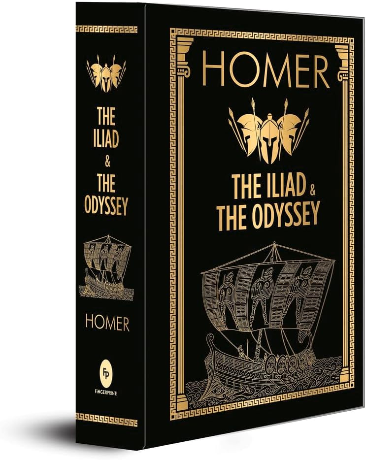 HOMER: The Iliad & the Odyssey (Deluxe Hardbound Edition) by Homer