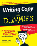 Writing Copy For Dummies by Jonathan Kranz