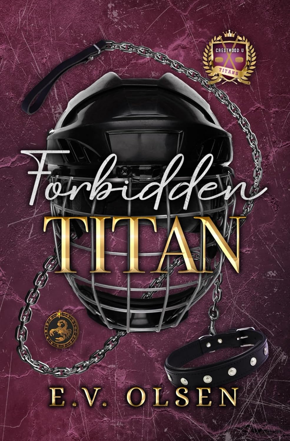 Forbidden Titan: A Forbidden MM College Hockey Romance (North Shore Titans Hockey) by E.V. Olsen