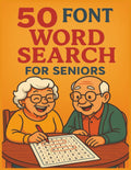 50 Font Word Search Book for Seniors: Extra Large Print Puzzles to Enhance Focus, Memory & Mental Sharpness | Easy-to-Read Word Finds for Elderly ... Gift for Vacations, Holiday and Free Times by Creative Riddle