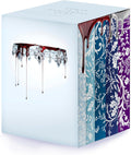 Red Queen 10th Anniversary Deluxe 5-book Box Set with stenciled edges: Red Queen, Glass Sword, King's Cage, War Storm, Broken Throne by Victoria Aveyard
