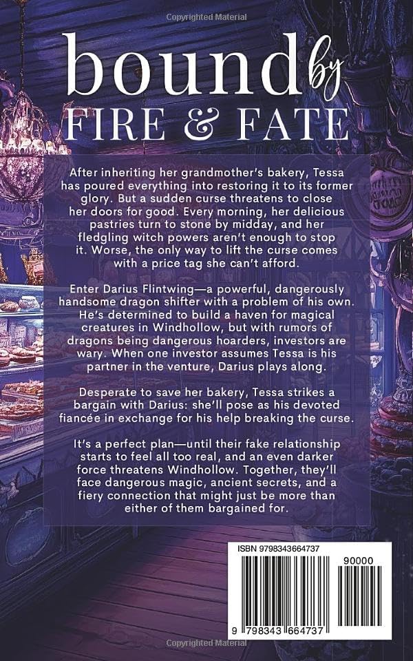 Bound by Fire and Fate: A Cozy Dragon Shifter Fantasy Romance (Cozy Romantasy Reads) by Jesi Donovan