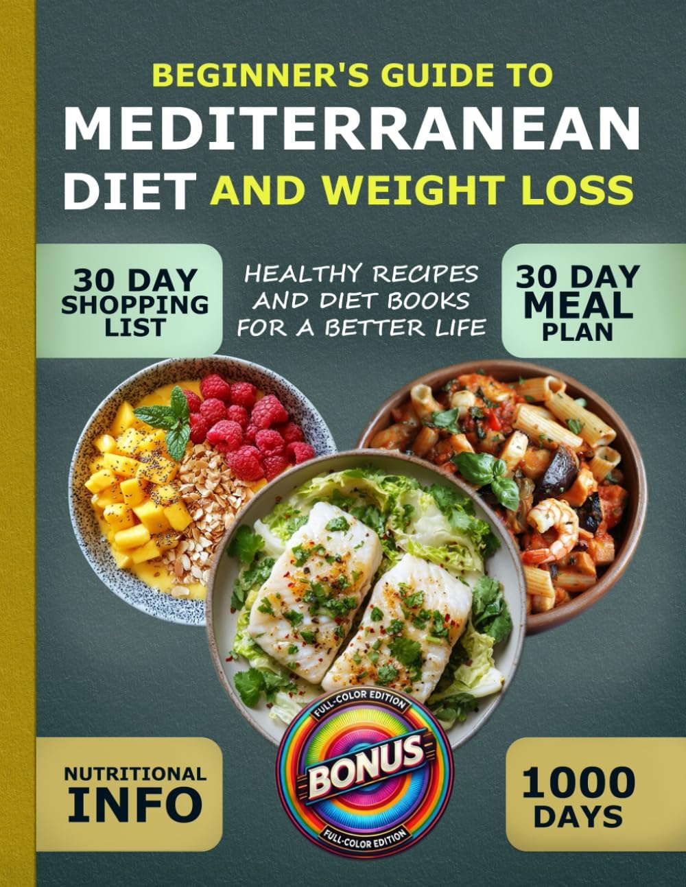 BEGINNER'S GUIDE TO MEDITERRANEAN DIET AND WEIGHT LOSS: HEALTHY RECIPES AND DIET BOOKS FOR A BETTER LIFE CARTER HALE by Carter Hale