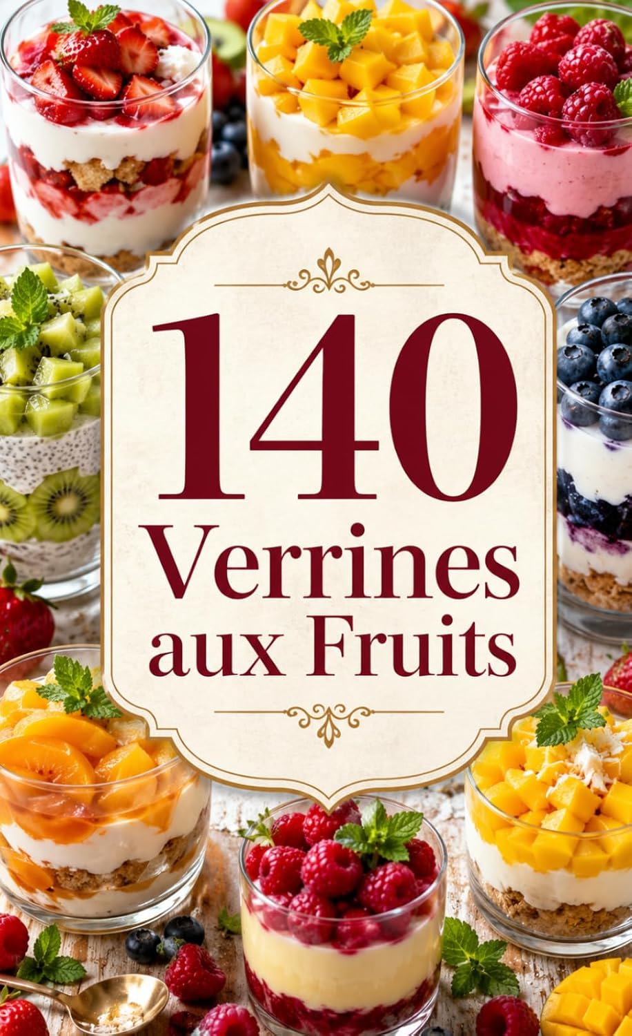 140 Verrines aux Fruits: Des desserts fruités élégants, parfaits pour les occasions spéciales, les repas en famille, et les amateurs de cuisine saine ... de Cuisiner Simplement) (French Edition) by Laurent Desmazeau