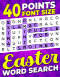40 Points Font Size Extra Large Print Easter Word Search for Seniors by Firefly Press