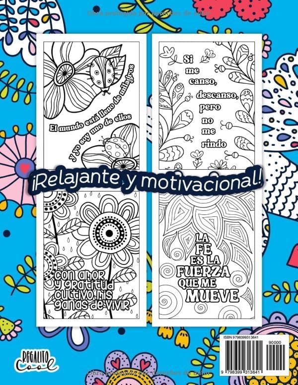Libro de colorear para adultos | Optimismo y fe todo lo pueden: Afirmaciones positivas y pensamientos de motivación en español con diseños relajantes de flores y más (Spanish Edition) by Regalito Cool