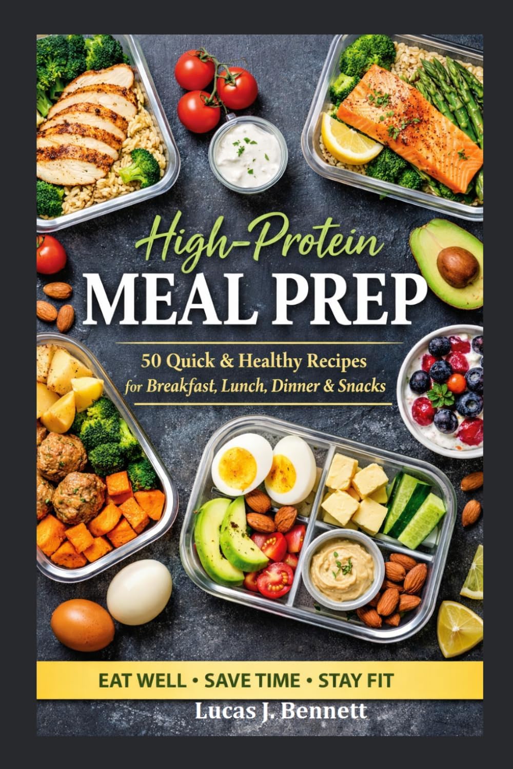 High-Protein Meal Prep: 50 Quick and Healthy Recipes for Breakfast, Lunch, Dinner and Snacks by Lucas J. Bennett