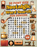 30 Points Font Size Extra Large Print Nostalgic Word Search for Seniors: 50 XL Size Nostalgic Word Search with 50s-90s Themed Puzzles Vol: 6 by Firefly Press