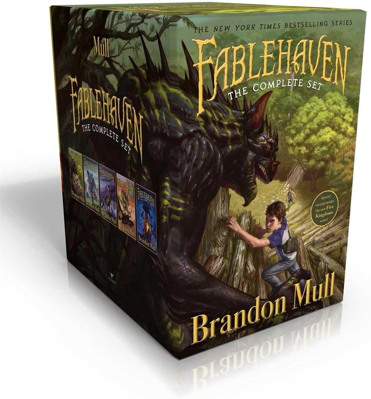 Fablehaven Complete Set (Boxed Set): Fablehaven; Rise of the Evening Star; Grip of the Shadow Plague; Secrets of the Dragon Sanctuary; Keys to the Demon Prison by Brandon Mull