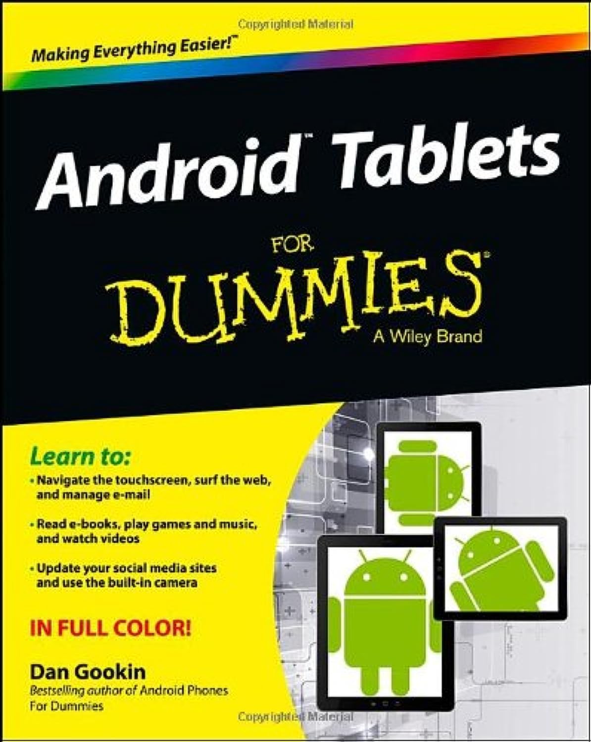 Android Tablets For Dummies by Dan Gookin