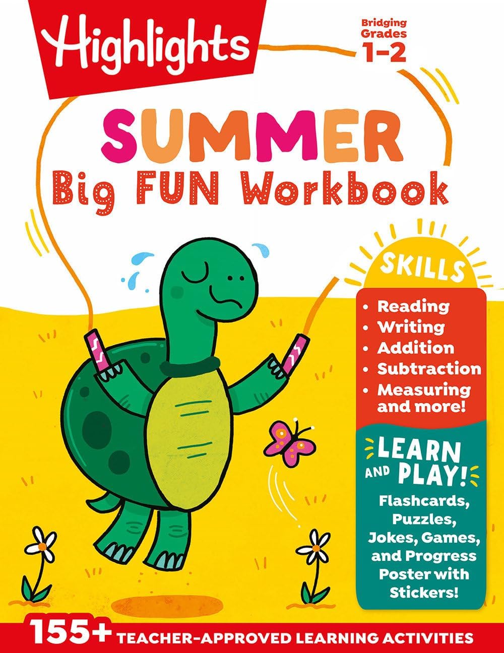 Summer Big Fun Workbook Bridging Grades 1 & 2: Summer Learning Prep for Spelling, Reading Comprehension, Language Arts and More, 1st Grade to 2nd Grade Summer Workbook (Highlights Summer Learning) by Highlights Learning