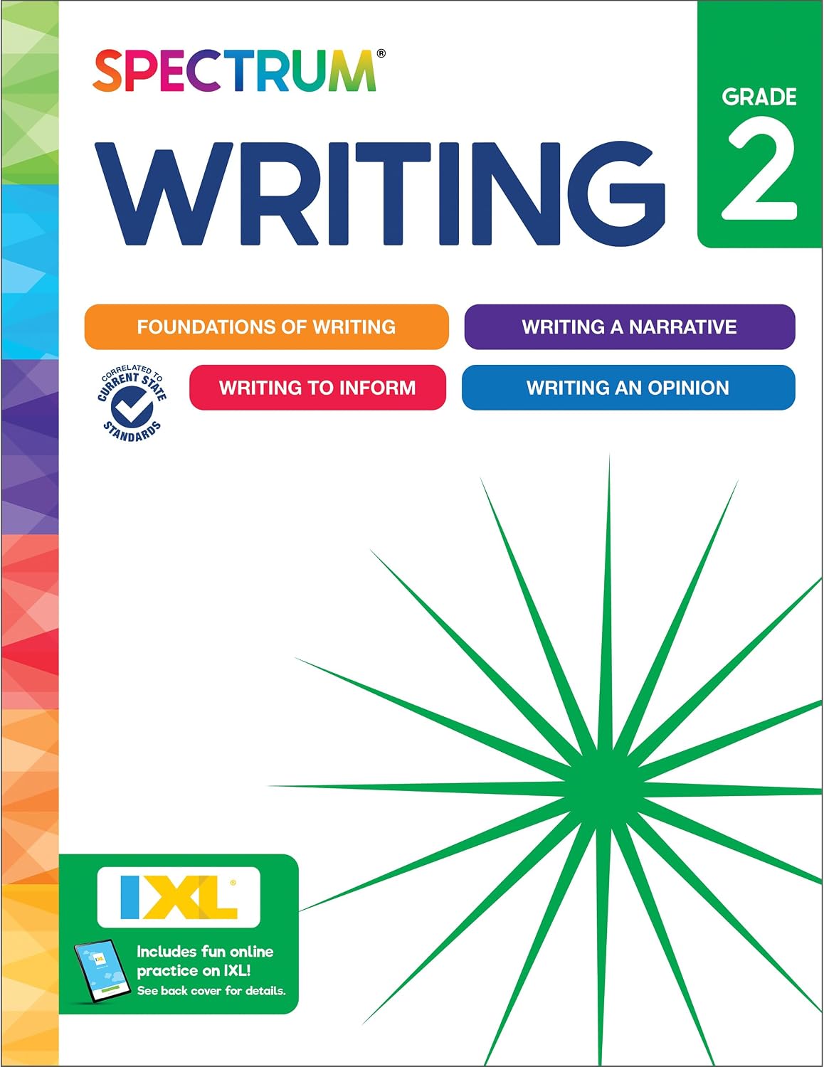 Spectrum 2nd Grade Writing Workbook, 192-Page Activity Book Covering Informative, Opinion, Letters, and Story Writing Prompts by Spectrum
