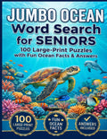 Jumbo Ocean Word Search for Seniors: 100 Large-Print Ocean-Themed Puzzles for Relaxation, Fun, and Mental Exercise by Anna Tian