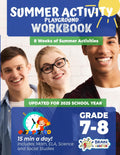 Summer Activity Playground Grade 7-8: 8 Weeks of Summer Activities - Math, ELA, Science, Reading and Social Studies by Brain Hunter Prep