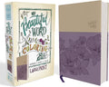 NIV, Beautiful Word Coloring Bible, Large Print, Leathersoft, Purple/Tan: Hundreds of Verses to Color by Zondervan