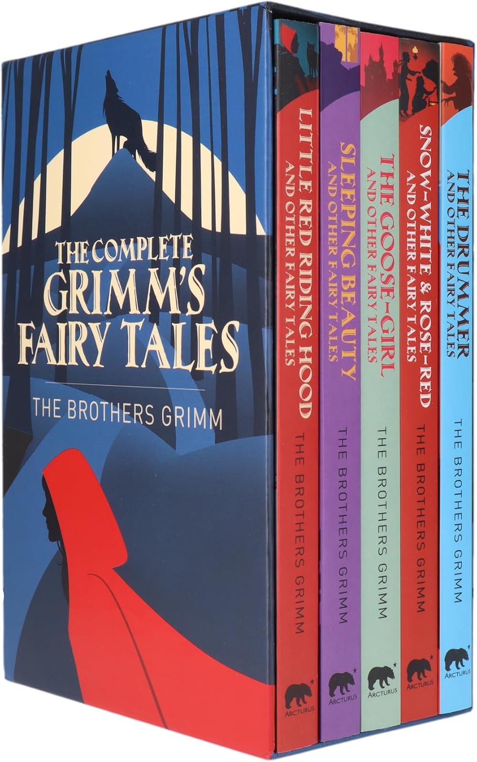 The Complete Grimm's Fairy Tales: 5-Book Paperback Boxed Set (Arcturus Classic Collections) by Jacob Grimm