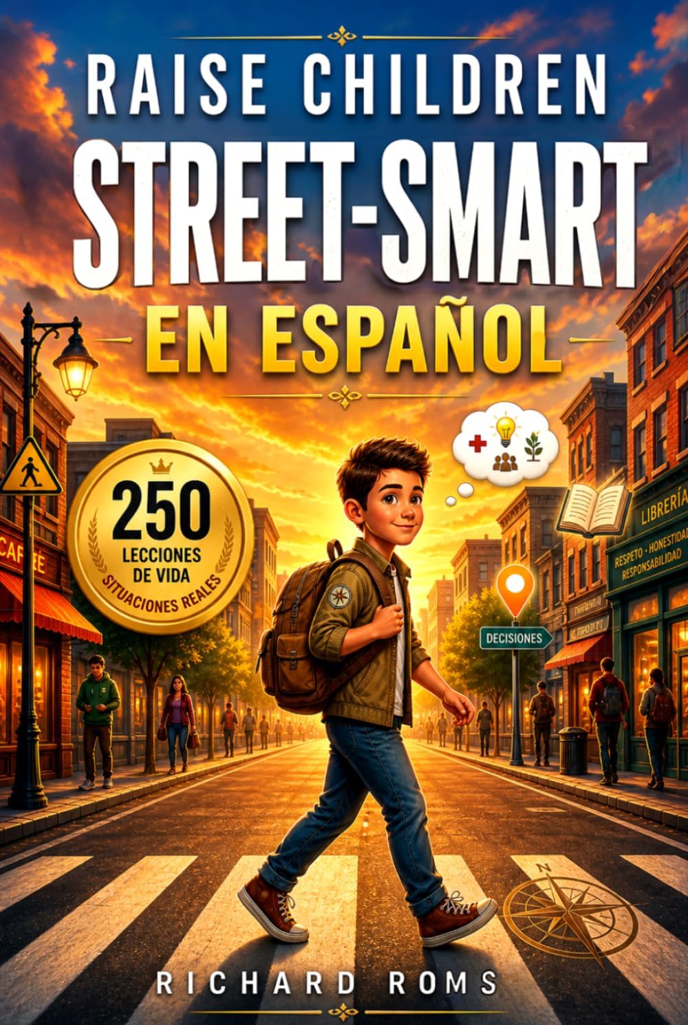 Raise Children Street-Smart En Español: 250 lecciones poderosas y situaciones reales para formar niños seguros. Mantente alerta, evita engaños y toma ... en el mundo real (Spanish Edition) by RICHARD ROMS