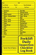 Forklift Daily Inspection Checklist Log Book: Safety & Maintenance Forklift Checklist - Forklift Operator Safety Logbook ( 200Pages - 6"x9" ) by AllYuss Testers