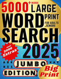 5000 Words Large Print Word Search for Adults & Seniors: Keep Your Mind Sharp and Prevent Dementia and Alzheimer’s With Brain-Stimulating Puzzles. Solutions Included - Jumbo Edition by Brownie Red Books