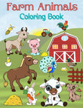 Farm Animals Coloring Book: For Kids age 2-7, Big, simple, fun, cute designs, 8.5 x 11 Inch (21.59 x 27.94 cm): cute happy farm animals coloring book (Educational Kids Coloring Books) by Nouha Gallery