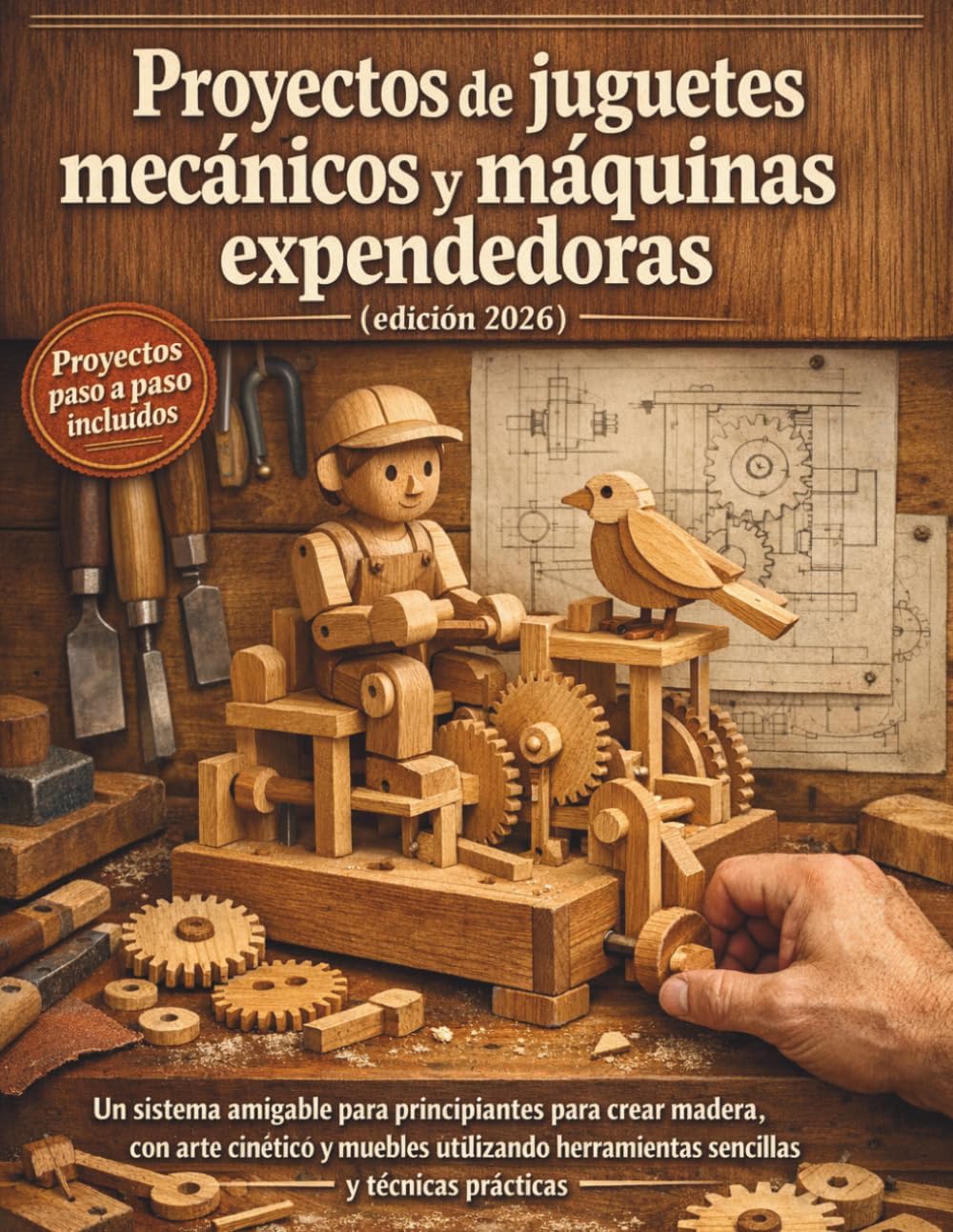 Proyectos de juguetes mecánicos y máquinas expendedoras (edición 2026): Un sistema amigable para principiantes para crear madera, con arte cinético y ... y técnicas prácticas (Spanish Edition) by Craft Logan