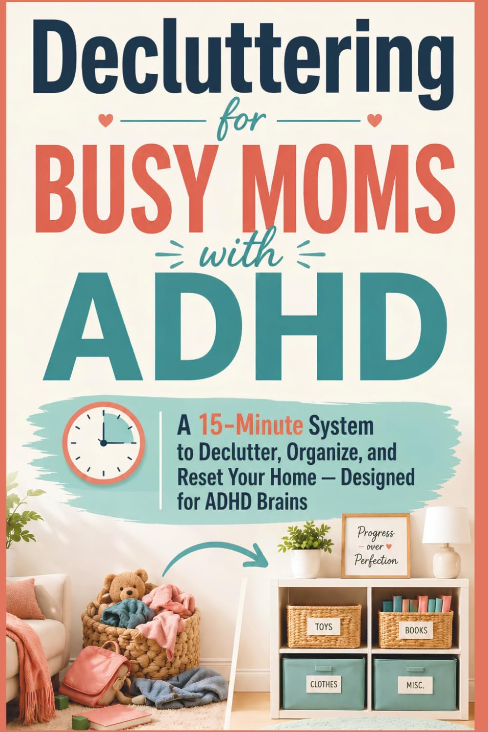 Decluttering for Busy Moms with ADHD: A 15-Minute System to Declutter, Organize, and Reset Your Home — Designed for ADHD Brains (Brain-First Life Systems) by Natalie Rowan