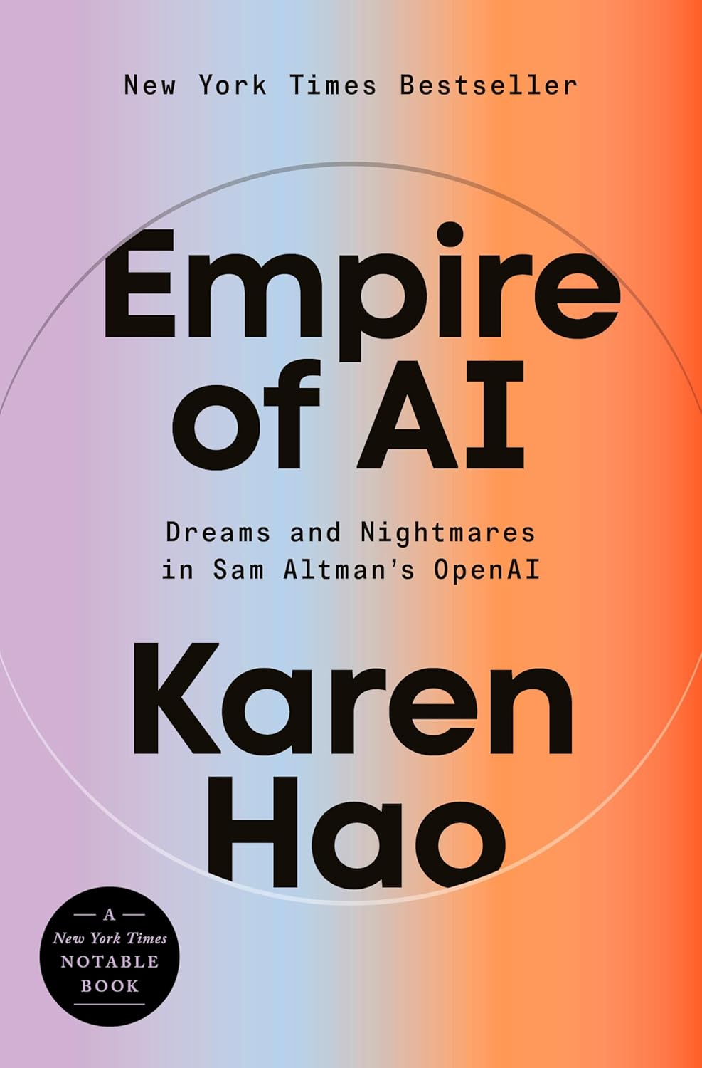 Empire of AI: Dreams and Nightmares in Sam Altman's OpenAI by Karen Hao