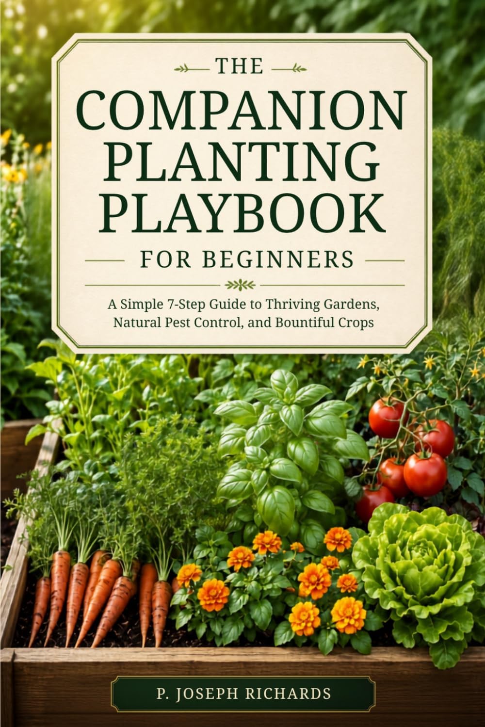 The Companion Planting Playbook for Beginners: A Simple 7-Step Guide to Thriving Gardens, Natural Pest Control, and Bountiful Crops by P. Joseph Richards