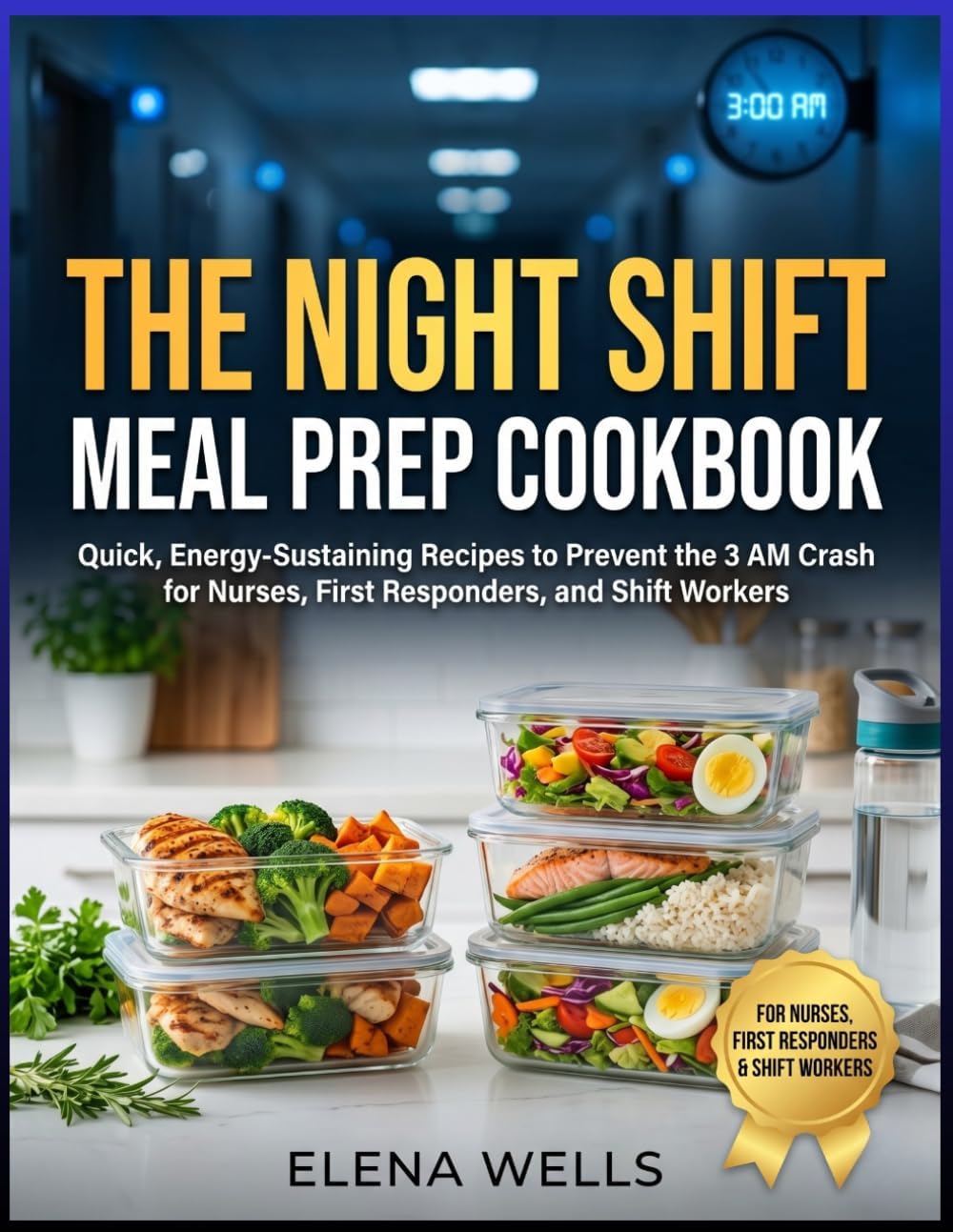 The Night Shift Meal Prep Cookbook: Quick, Energy-Sustaining Recipes to Prevent the 3 AM Crash for Nurses, First Responders, and Shift Workers by ELENA WELLS