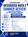 Integrated Math 3 Summer Review Workbook: Avoid the Summer Slide with Targeted Practice and Step-by-Step Solutions (Summer Review | USA Math Series) by Learn Math with Anna