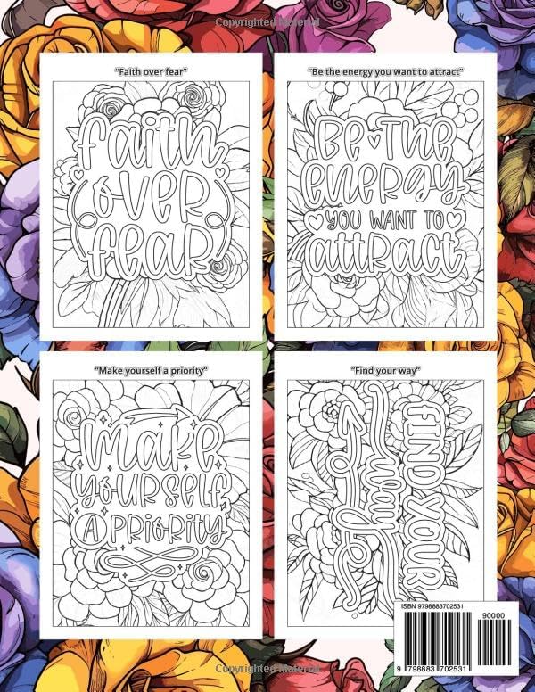 Positive Affirmations Coloring Book: A Daily Emotional Self-Help and Self-Love Book by MO Publishing