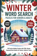 Winter Word Search for Seniors & Adults: 101 Festive Puzzles to Celebrate Christmas, Hanukkah, and the New Year | Winter Brain Games | Holiday Puzzles With 2750+ Words by Battouda Witty Pozler