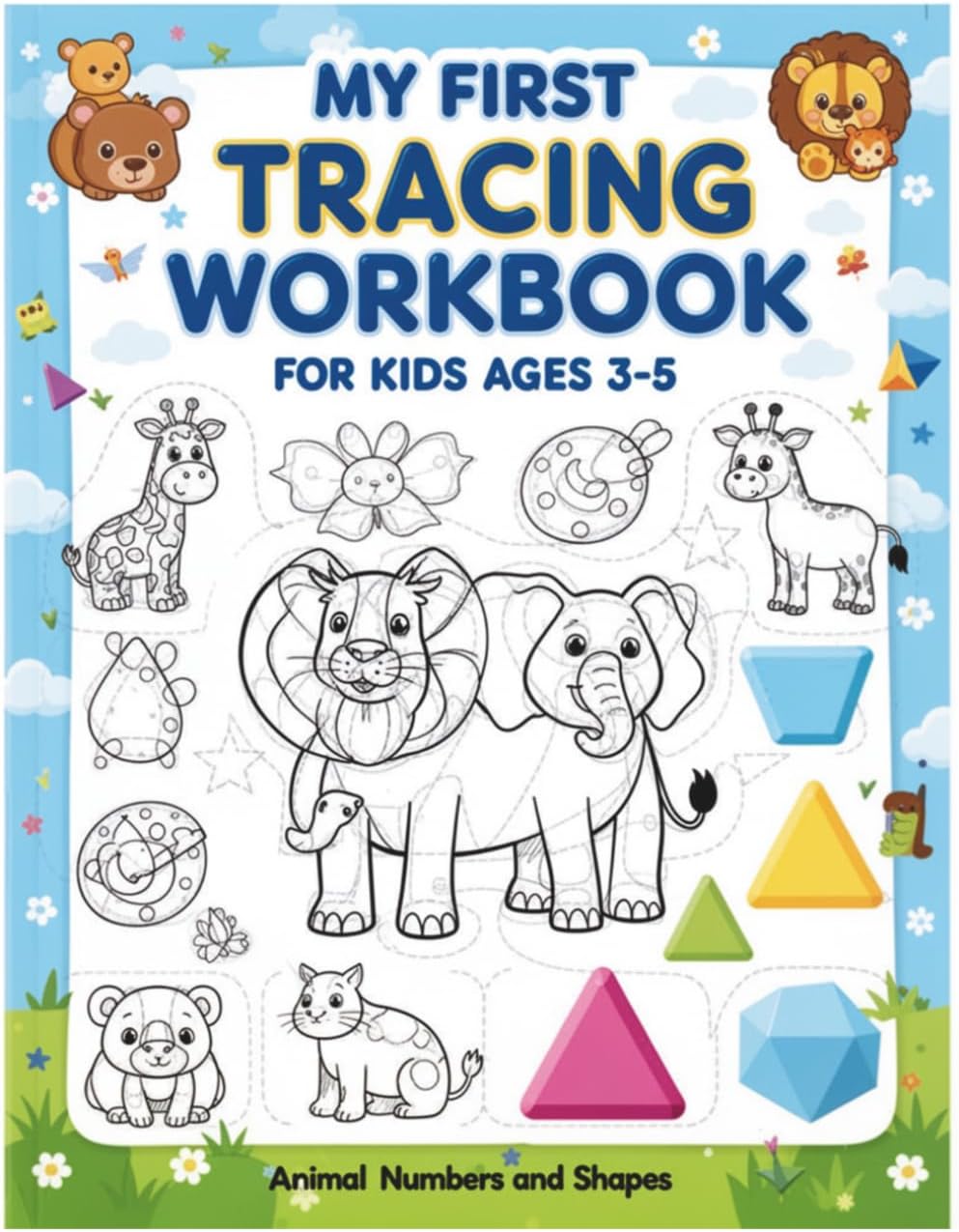 My First Tracing Workbook for Kids Ages 3–5: Learn to Trace Letters, Numbers, Shapes and Lines | Preschool Pre-Writing Practice by Ademir Comini