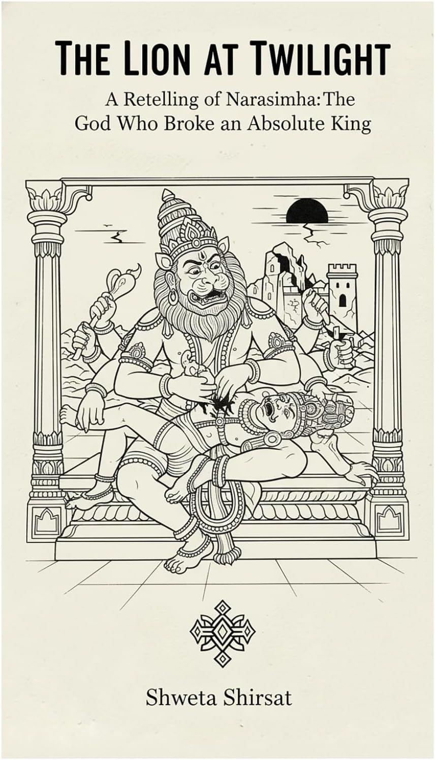 THE LION AT TWILIGHT: A Retelling of Narasimha: The God Who Broke an Absolute King (Indian Mythology Retold) by Shweta Shirsat