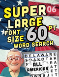 SUPER LARGE FONT SIZE 60 pt WORD SEARCH Vol 06: All American: Huge Print Puzzle Book with Jumbo XL Letters for the Visually Impaired and Seniors (THEMED WORD SEARCH, SUPER LARGE FONT SIZE 60 pt) by DB Publishing