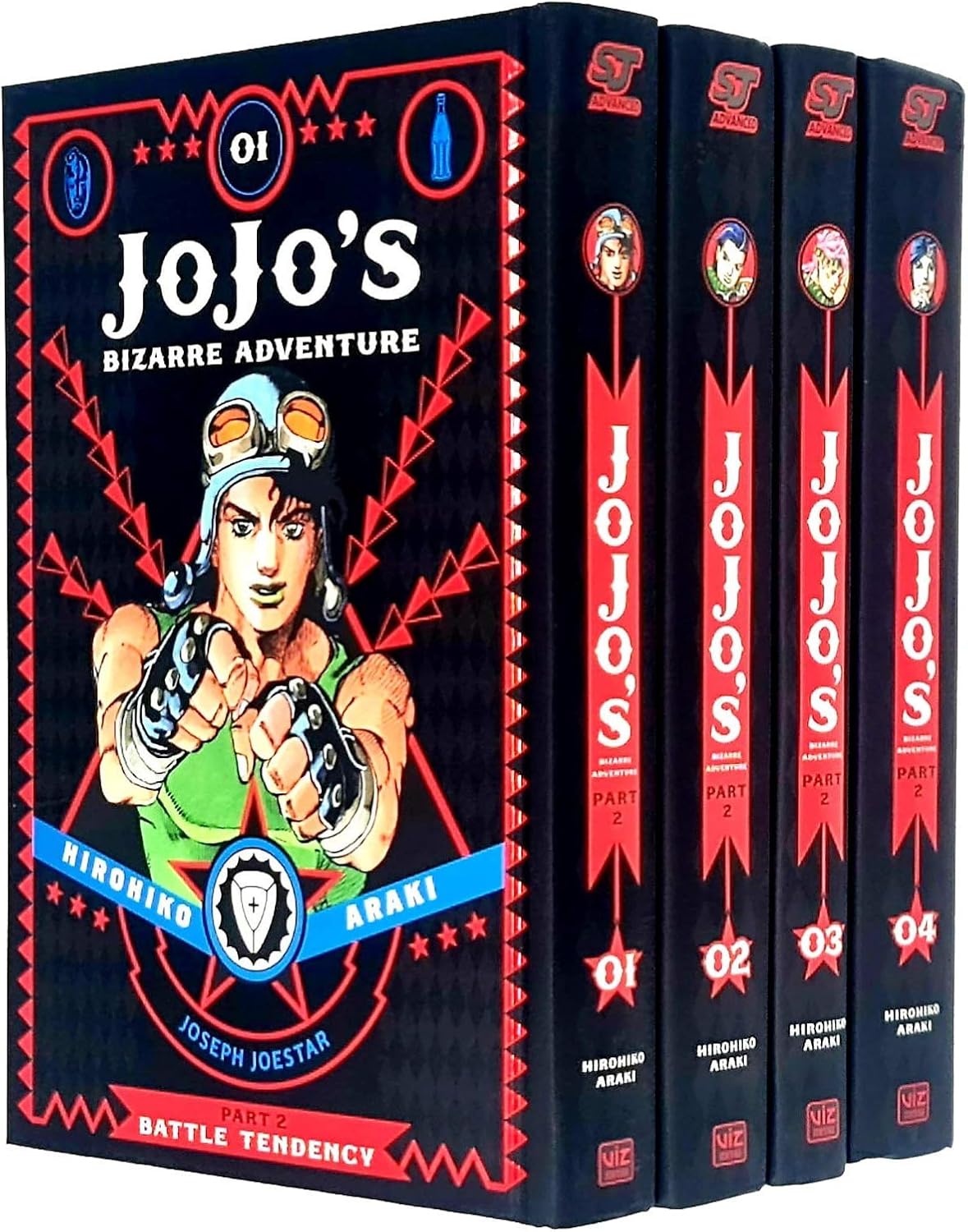 JoJo's Bizarre Adventure Part 2: Battle Tendency Volume 1-4 Books Collection Set by Hirohiko Araki