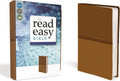 NIV, ReadEasy Bible, Large Print, Leathersoft, Tan, Red Letter by Zondervan